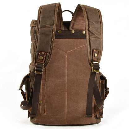 Anthony - Canvas Hiking Backpack with Drawstring Closure