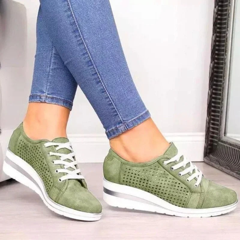 Erza -  Ademende Geperforeerde Zomerschoenen Voor Dames