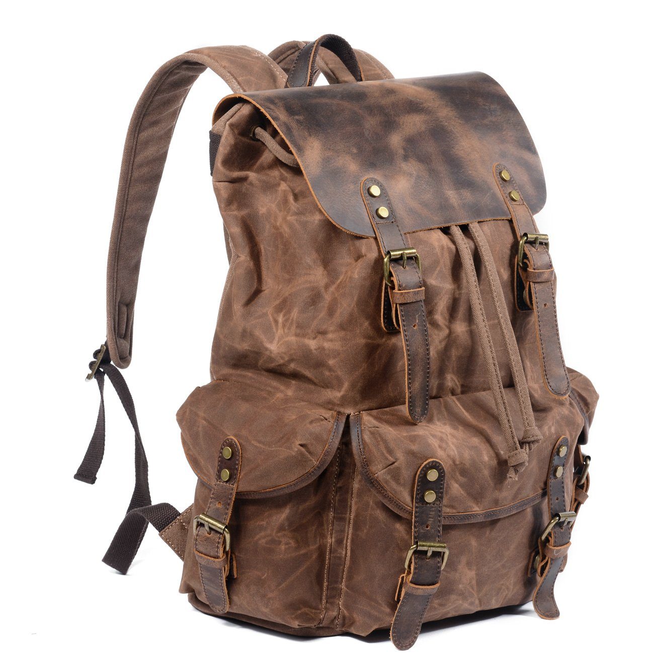 Kyle - Canvas & Leather Backpack