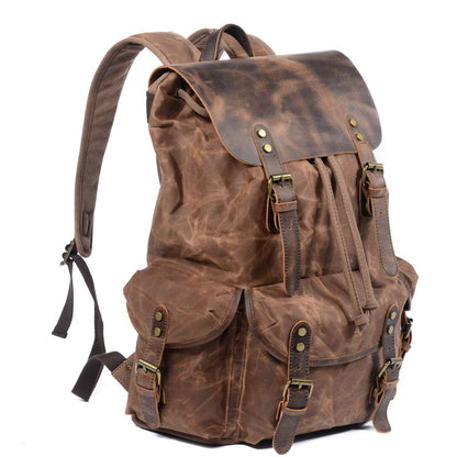 Kyle - Canvas & Leather Backpack