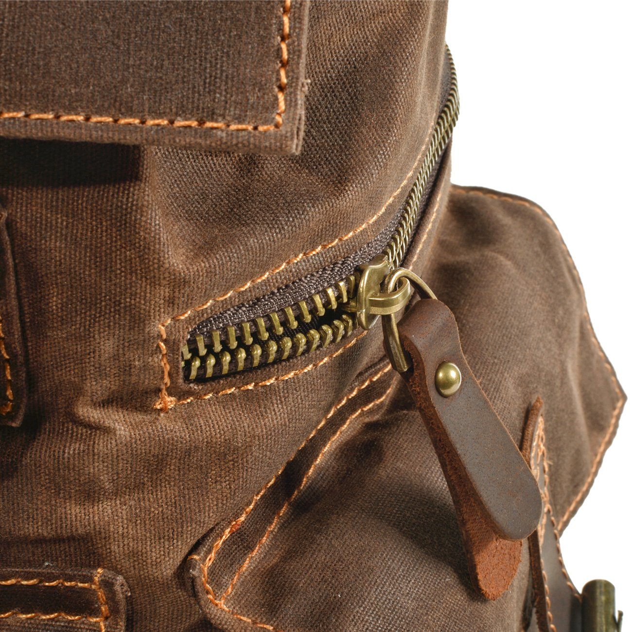 Anthony - Canvas Hiking Backpack with Drawstring Closure