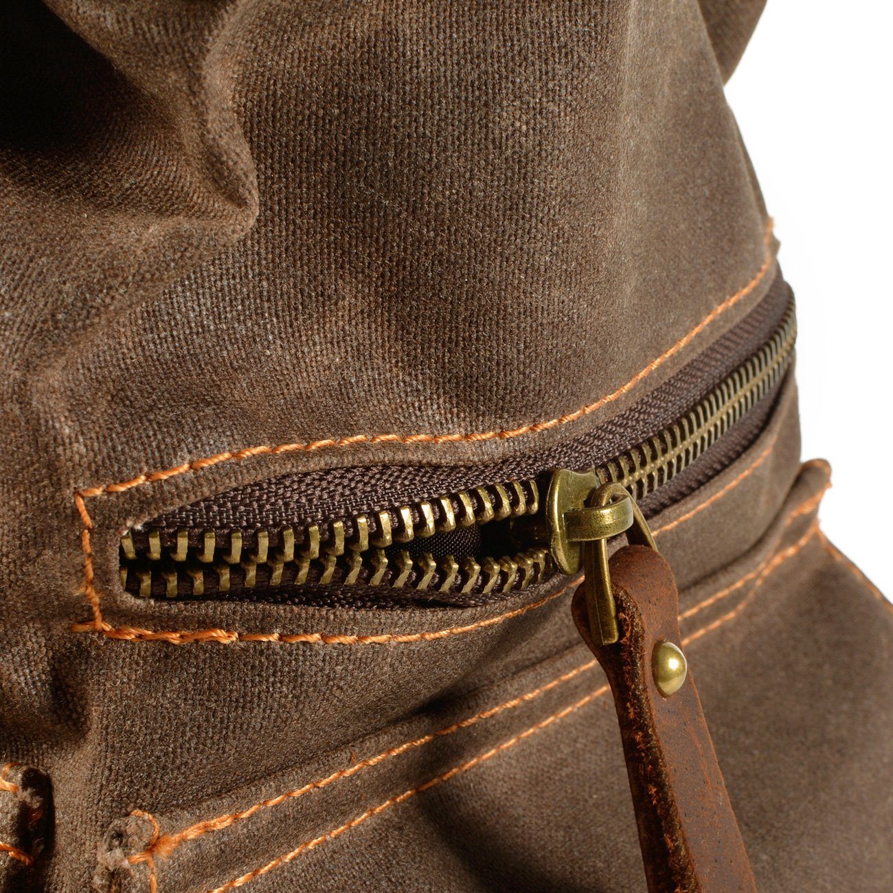 Anthony - Canvas Hiking Backpack with Drawstring Closure