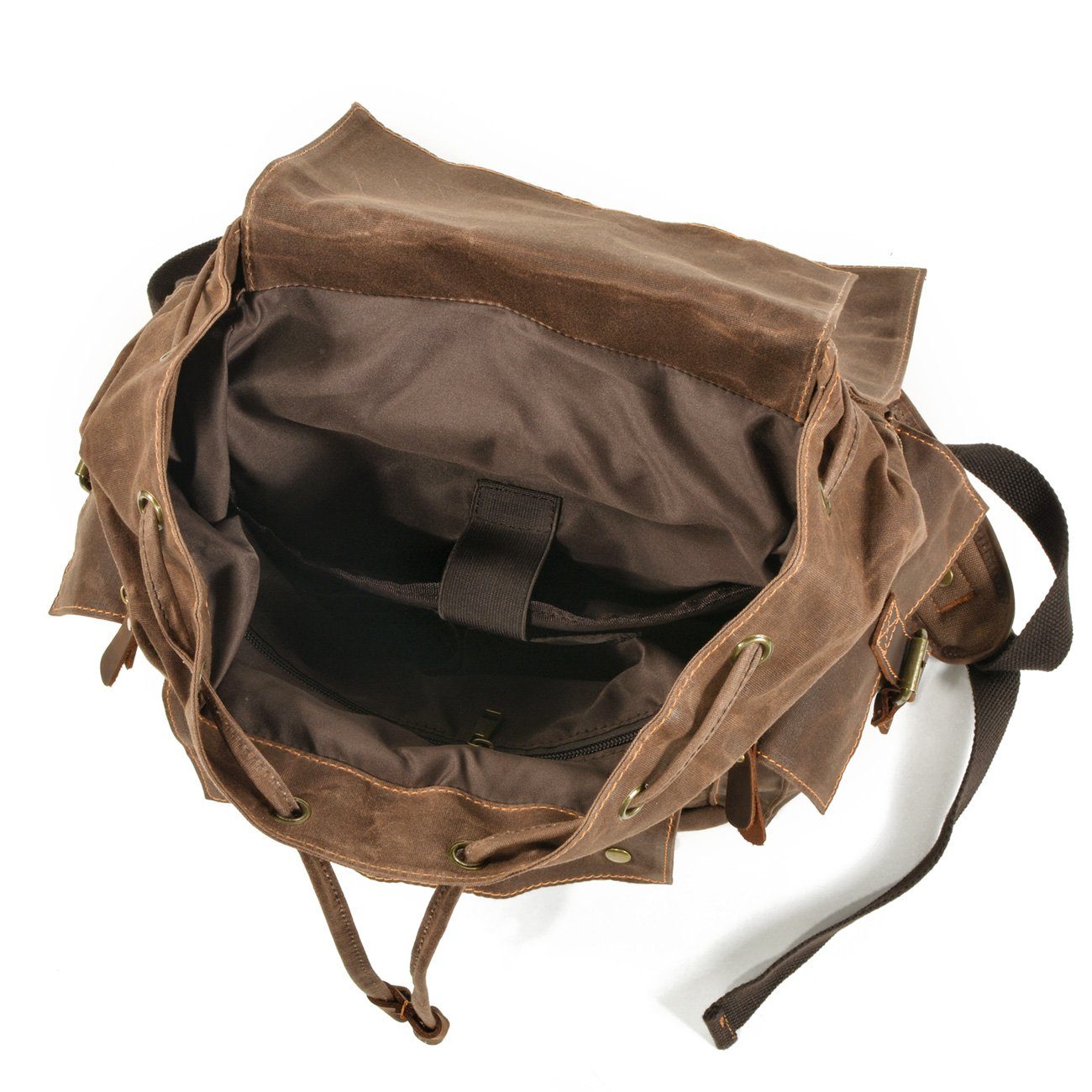 Anthony - Canvas Hiking Backpack with Drawstring Closure