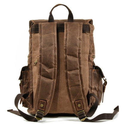 Anthony - Canvas Hiking Backpack with Drawstring Closure