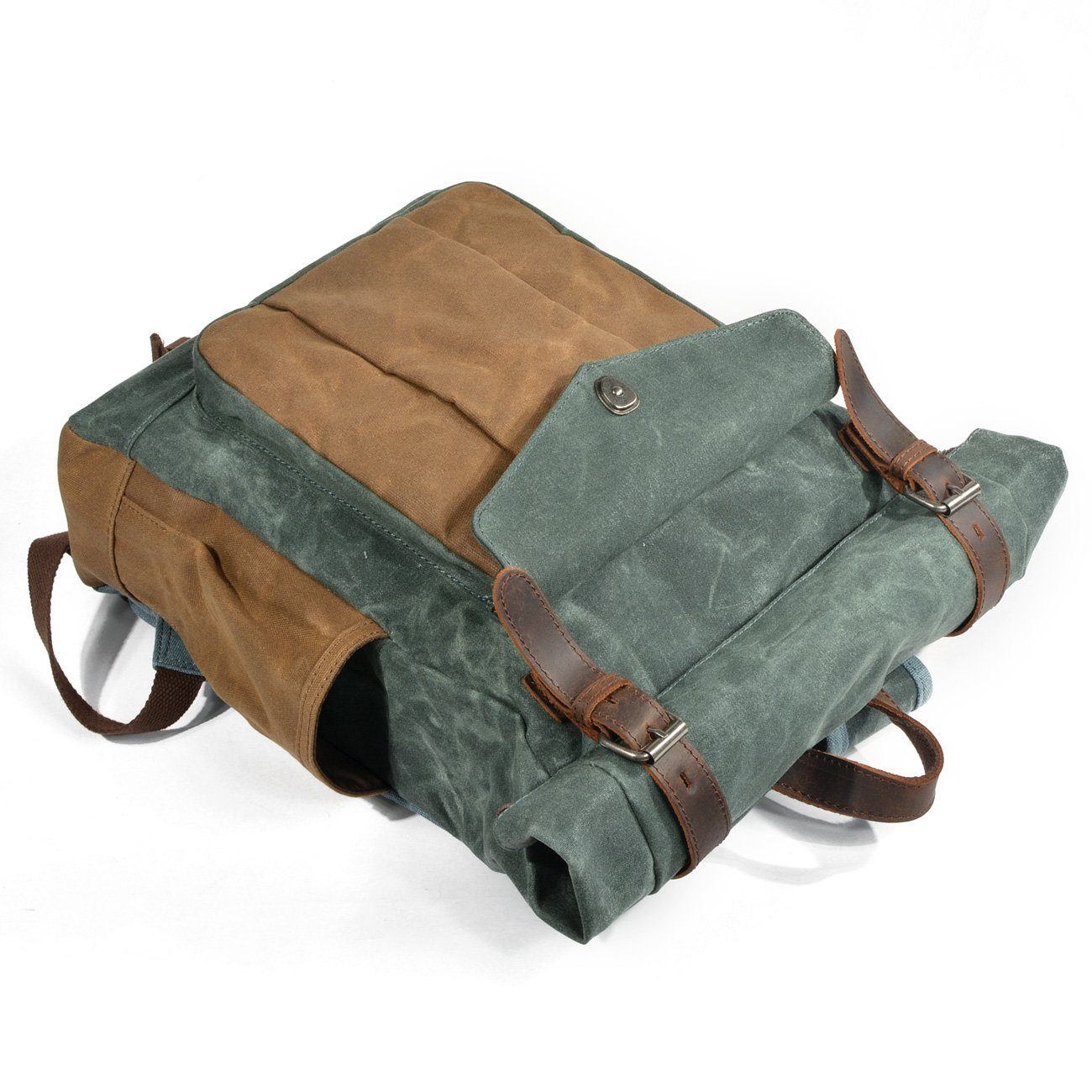 Marco - Roll-Top Waxed Canvas Backpack